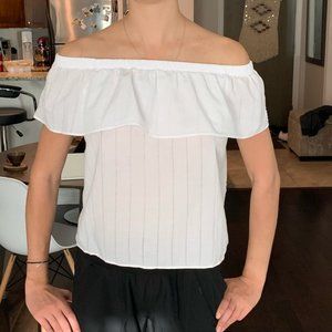 Levi Off-Shoulder White Top